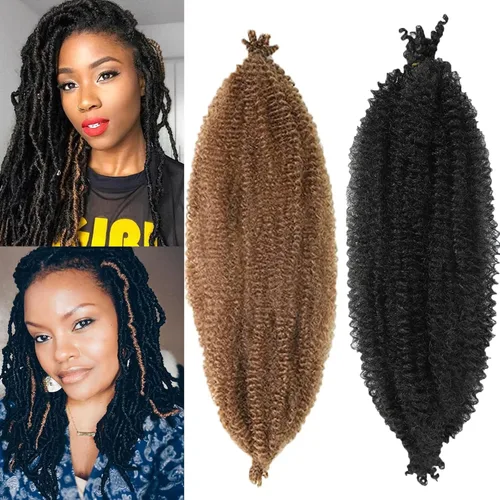 Miniatura 35 de Marley Twist - Cabello trenzado de 10 pulgadas, cabello trenzado preseparado y afro trenzado, 8 paquetes para rastas sintéticas desgastadas