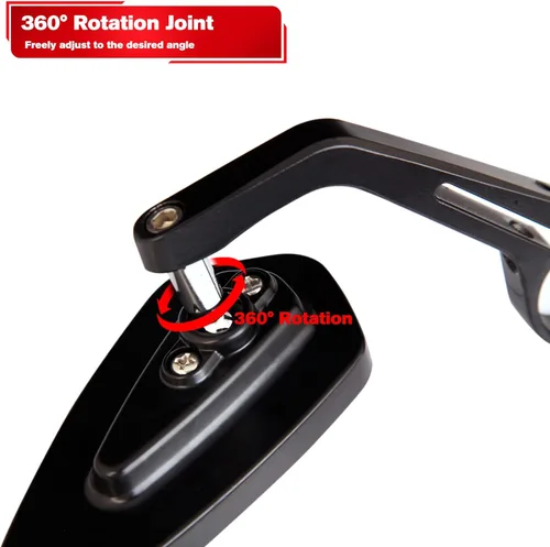 Miniatura 3 de Espejos universales negros para motocicleta, espejos laterales de barra compatibles con Honda, Scooter, Suzuki, Yamaha, Kawasaki, Victory, Harley