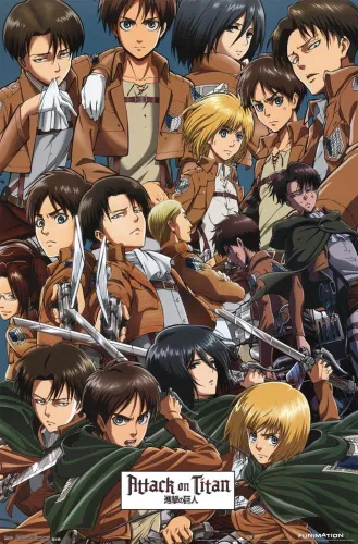 Miniatura 20 de Trends International Attack on Titan - Póster de pared, 22.375 x 34 pulgadas, póster y paquete de montaje Versión con marco negro