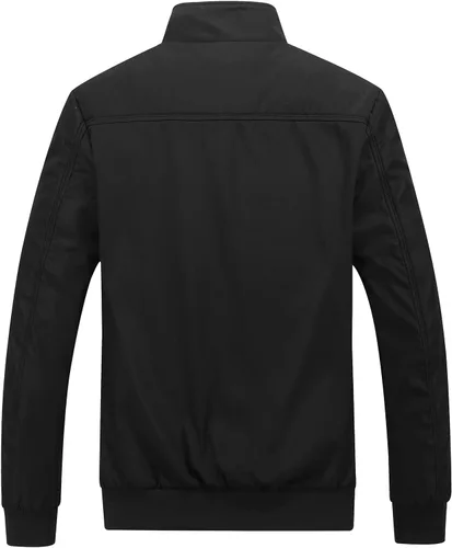 Miniatura 3 de Lamgool Chaquetas ligeras para hombre, cortavientos, casuales, para primavera, otoño, abrigo activo para exteriores