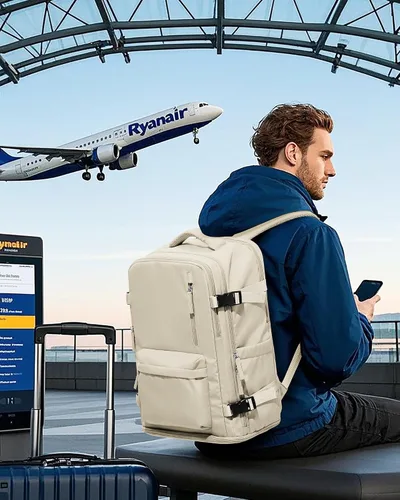Miniatura 3 de VGCUB Mochila Grande de Viaje de Trabajo y Negocios Equipaje de Mano Aprobado para Vuelo Mochila para Laptop para Mujeres y Hombres Mochila
