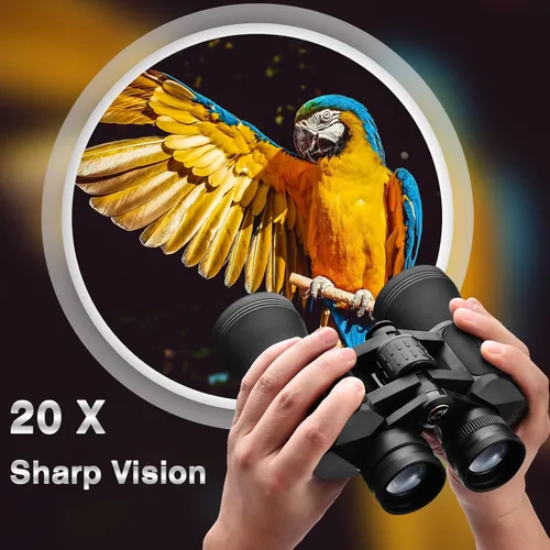 Miniatura 2 de LUXUN Prismáticos para adultos de alta potencia, prismáticos de 20 x 50 con lente BAK4 Prism FMC, telescopio impermeable para observación de aves