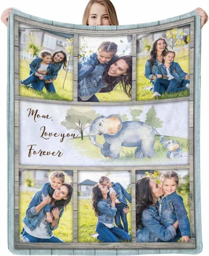 Miniatura 8 de Regalos para papá, manta de regalo personalizada con imagen, manta personalizada para el Día del Padre con foto, manta personalizada de cumpleaños