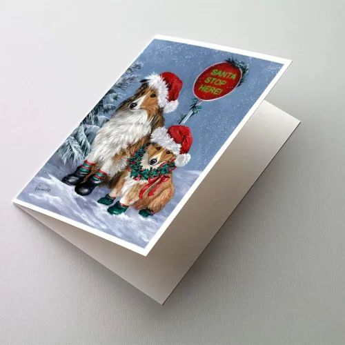 Miniatura 226 de Caroline's Treasures PPP3013GCA7P - Tarjetas de felicitación y sobres para mascotas de Basset Hound Teacher, paquete de 8 tarjetas en blanco