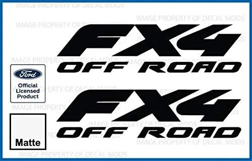 Miniatura 9 de FX4 Offroad - Adhesivos troquelados para Ford F250 F350 Super Duty (1997-2010), juego de 2 unidades, color negro brillante