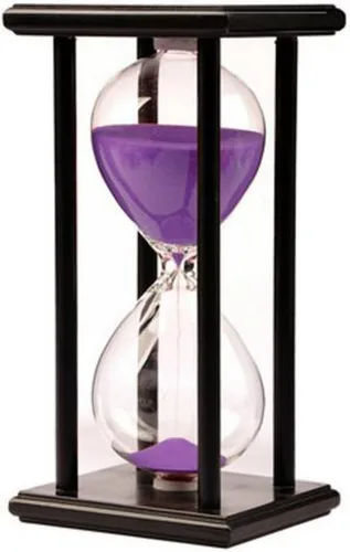 Miniatura 10 de Lodunsyr Reloj de Arena Temporizador de 30 Minutos para Decoración de Ornamentos Navidad Año Nuevo Cumpleaños Té Mesa de Café Estante de Libros