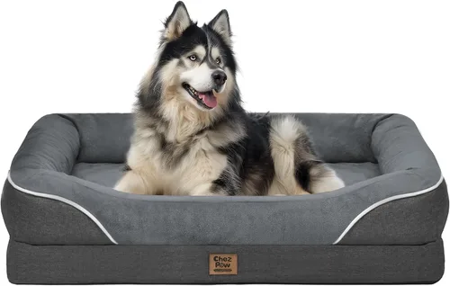 Miniatura 15 de Cama ortopédica grande lavable para perros, sofá XL para perros, cama de cuatro lados para perros, impermeable, antideslizante, para perros de gran