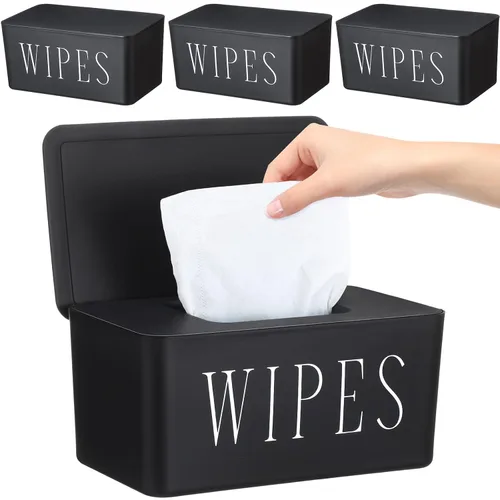 3 Pack Dispensador Portapapeles de Toallitas para Bebé Contenedor de Toallitas para Baño con Tapa Caja de Almacenamiento de Papel Higiénico