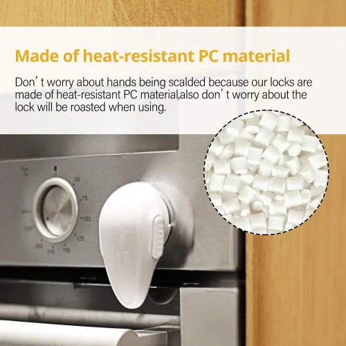 Miniatura 7 de Mom's Choice Gold Awards Ganador – EUDEMON 1 paquete de cerradura para puerta de horno a prueba de niños, cerradura frontal del horno fácil