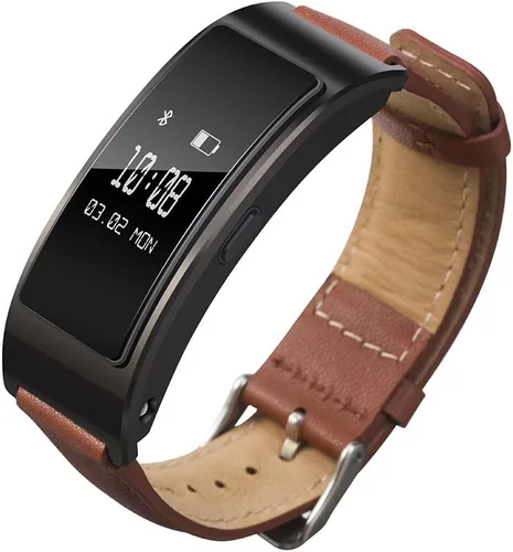 Miniatura 6 de Senter Correa de reloj de cuero genuino suave rápida para hombres y mujeres, correa de reloj de cuero genuino compatible con Huawei Band B7 Smart