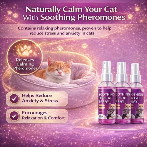 Miniatura 7 de Spray calmante para gatos, 15% F3 Spray de feromonas para gatos para ayudar a calmar durante el viaje y el estrés y reducir la pulverización