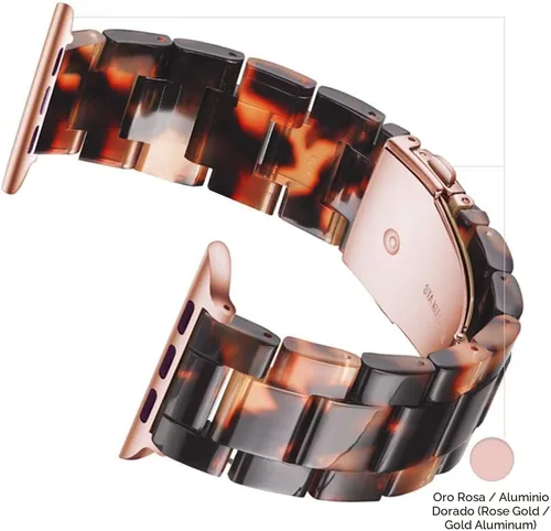 Miniatura 4 de Bandas para Apple Watch Light House - Correas de resina ligera de moda para iWatch para mujeres y hombres 38mm/40mm/41mm/42mm (Series 11 10)