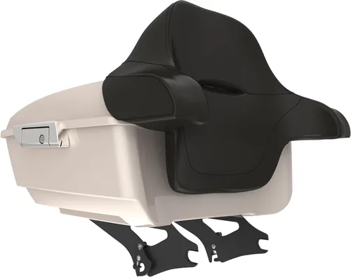 Miniatura 111 de King Tour Pack para Harley Alpine Green, cierre de paquete turístico, portaequipajes superior, soporte de montaje negro, placa de metal para Harley
