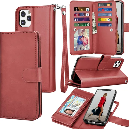 Tekcoo Funda tipo cartera para iPhone 11 Pro Max (6.5 pulgadas) 2019 de lujo para tarjetas de crédito de identificación titular de ranuras para
