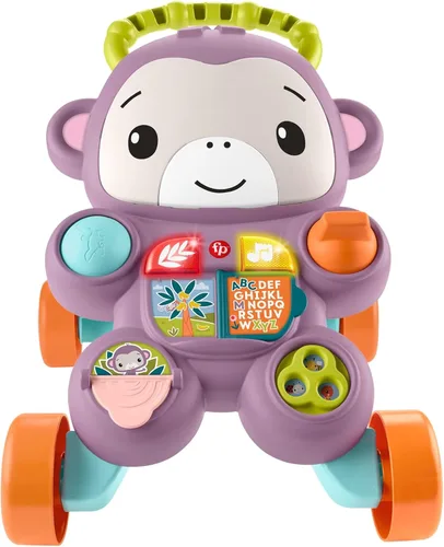 Miniatura 6 de Fisher-Price JGW90 My Baby Walker Monkey Purple with Music, Lights and Activities from 6 Months