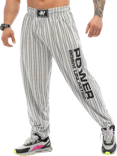 BIG SAM SPORTSWEAR COMPANY Pantalones deportivos holgados con bolsillos para hombre, pantalones de gimnasio Oldschool