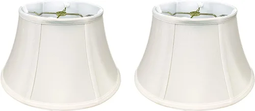 Miniatura 13 de Royal Designs, Inc. BSO-711-17WH - Pantalla de lámpara de campana de tambor poco profunda, 11 x 17 x 10, color blanco