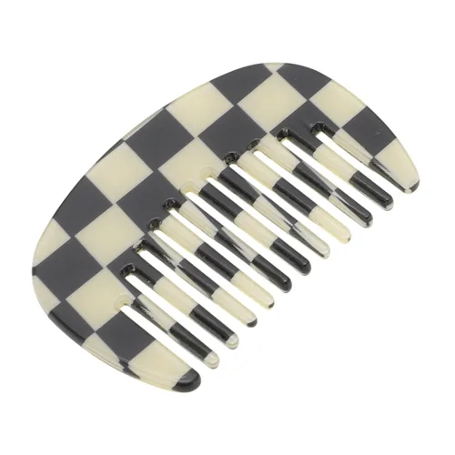Miniatura 11 de VOCOSTE Peine para el cabello de dientes anchos, peine antiestático de tamaño de bolsillo para cabello grueso, rizado, cuidado del cabello, peine