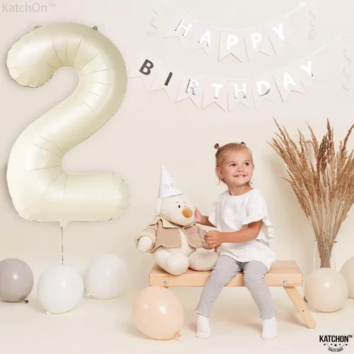 Miniatura 1170 de KatchOn, Globo grande azul número 2 de 40 pulgadas Decoraciones de cumpleaños de Baby Shark para niño de 2 años Globo azul número 2 Globo