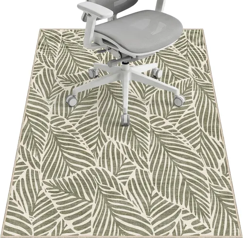 Miniatura 28 de Tapete para silla de oficina para suelo de madera dura y azulejos, 36 x 48 pulgadas, tapete resistente para silla de escritorio para suelos duros