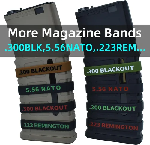 Miniatura 7 de Paquete de 12 bandas de marcado Miaozhun .223 Remington Magazine .223 para identificación de calibre de revista