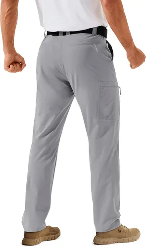 Miniatura 2 de TACVASEN Pantalones cargo de senderismo para hombre con 6 bolsillos, ligeros, resistentes al agua, de secado rápido, pantalones de viaje