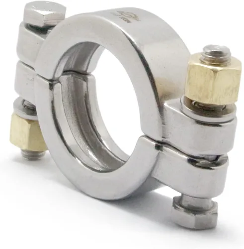 Miniatura 3 de TC - Trébol de triple abrazadera sanitaria de acero inoxidable 304 atornillado de alta presión de 1.5 pulgadas