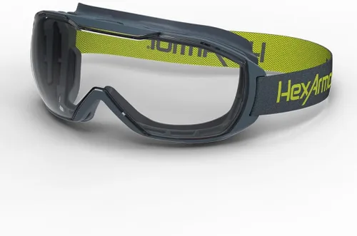 Miniatura 10 de HexArmor Gafas de seguridad antivaho MX500, diseño sobre las gafas, amplio campo de visión, protección ocular con clasificación de salpicaduras