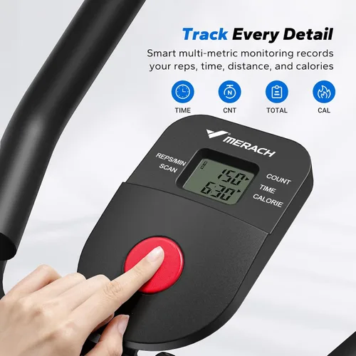 Miniatura 9 de MERACH Ab Machine, Adjustable Ab Trainer Machine, AB Workout Equipment for Home Gym, Independent Dual Tracks for Mountain Climber, Foldable for Home