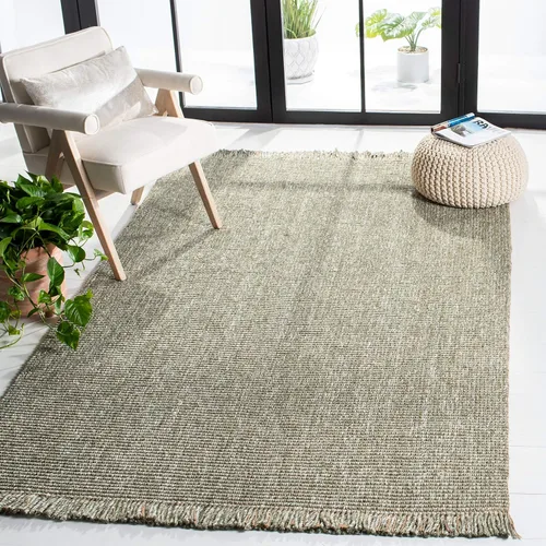 Miniatura 36 de SAFAVIEH Natural Fiber Collection - Alfombra decorativa de 2 x 3 pies, carbón y natural, yute tejido a mano, ideal para zonas de alto tráfico