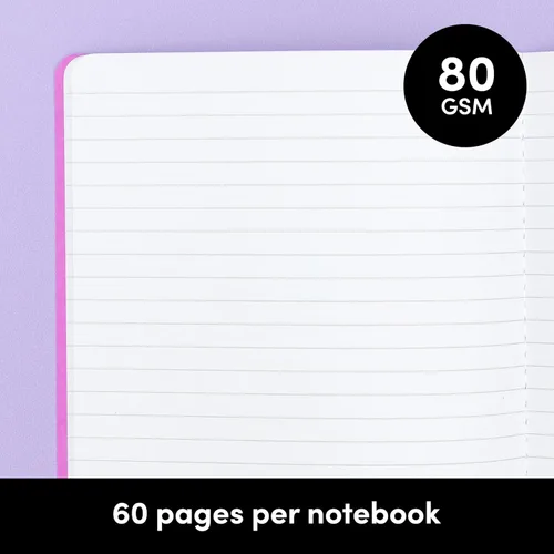Miniatura 4 de PAPERAGE Paquete de 32 cuadernos de composición, 60 páginas, 4 cubiertas de color con papel rayado universitario (tono tierra), 5.75 x 8 pulgadas