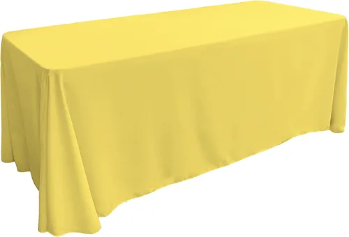 Miniatura 17 de LA Linen Mantel rectangular lavable de popelín de poliéster, resistente a las manchas y a las arrugas, cubierta de mesa 60x84, mantel de tela