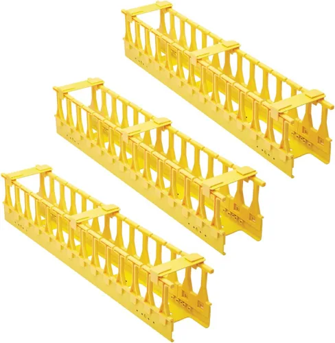 Miniatura 3 de Tripp Lite Gestor de cables vertical para rack de servidores, anillos flexibles, acero negro, 6 pies/5.9 ft, dos secciones de 3 pies, garantía de 5