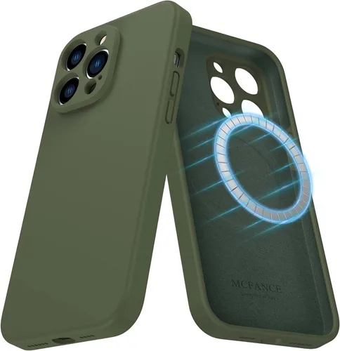 Miniatura 64 de Funda de silicona con soporte para iPhone 17 Pro [compatible con MagSafe] [Protección completa de la cámara] (6.3 pulgadas 2025), fundas de teléfono