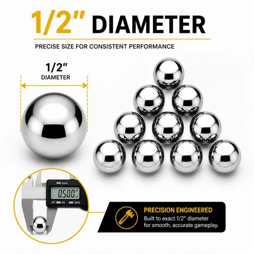 Miniatura 3 de 10 bolas de acero de repuesto para juego Bullseye - BC Precision