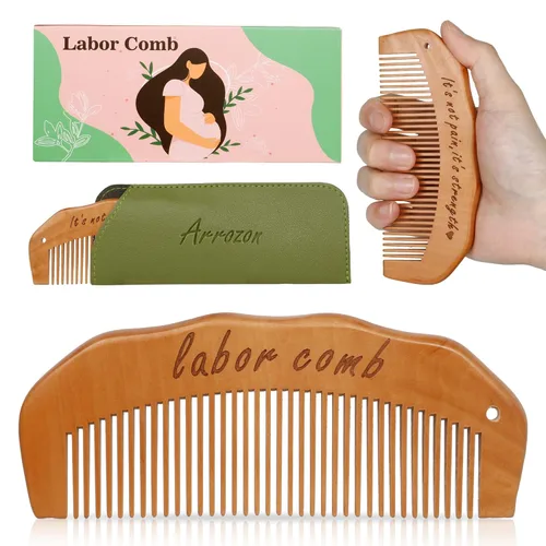 Arrozon Peine de parto para mujeres, bolsa de hospital imprescindible para mamá embarazada, peine de trabajo de parto natural esencial para el parto