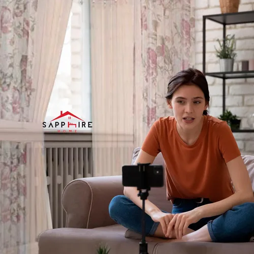Miniatura 5 de Sapphire Home Cortinas traslúcidas – Juego de 4 paneles de dos tonos con cenefa y alzapaños, 55 x 63 pulgadas, cortina ligera filtrante de luz
