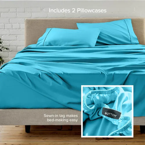 Miniatura 186 de Bare Home Hotel Luxury - Juego de sábanas tamaño individual, extra suave, 4 piezas, bolsillos profundos, ajuste fácil, refrescante y transpirable
