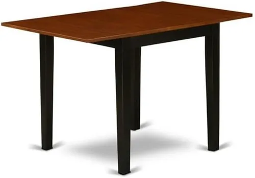 Miniatura 3 de East West Furniture NDAV3-BCH-W - Juego de comedor de 3 piezas que contiene una mesa de comedor rectangular con gotas y 2 sillas de cocina, 30 x 48