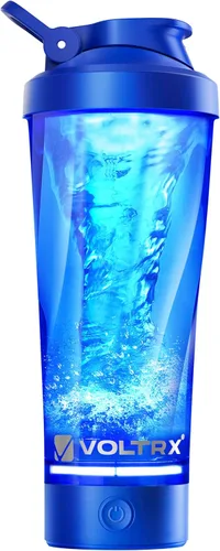 Miniatura 17 de VOLTRX Botella mezcladora eléctrica de proteínas de alta calidad, hecha con Tritan, sin BPA, vaso mezclador portátil Vortex de 24 onzas/vasos Verde