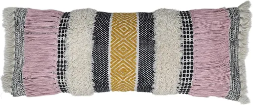 Miniatura 10 de Trade Star Funda de almohada 100 % algodón, altamente duradera, de alta calidad, para sofá, funda de almohada lumbar moderna y bohemia copetuda