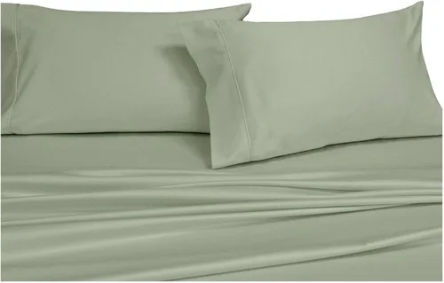 Miniatura 9 de Sateen Solid Sheets - Juego de sábanas de 600 hilos y 3 piezas, 100% algodón, bolsillo profundo, tamaño individual extra largo, color azul