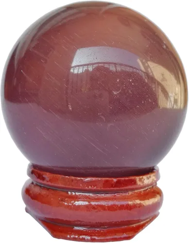 Miniatura 20 de Escultura de esfera de adivinación de cristal curativo de labradorita negra de 1.575 pulgadas, bola de piedras preciosas, colección decorativa