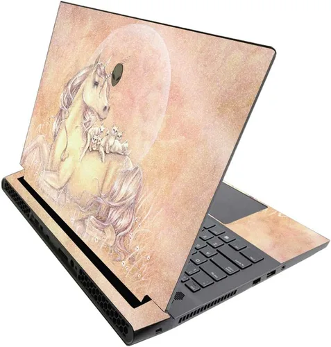 Miniatura 298 de MightySkins - Skin brillante con purpurina para Alienware M17 R3 (2020) y M17 R4 (2021) - Diversión de los años 90 Acabado duradero con purpurina