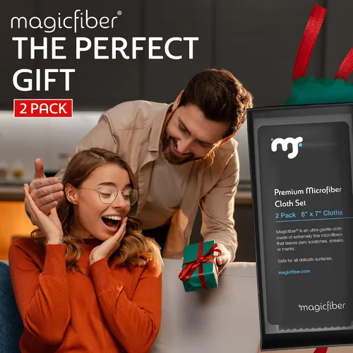 Miniatura 6 de MagicFiber Paños de limpieza de microfibra, paquete de 2 – Paño premium para gafas, lentes, pantallas y más