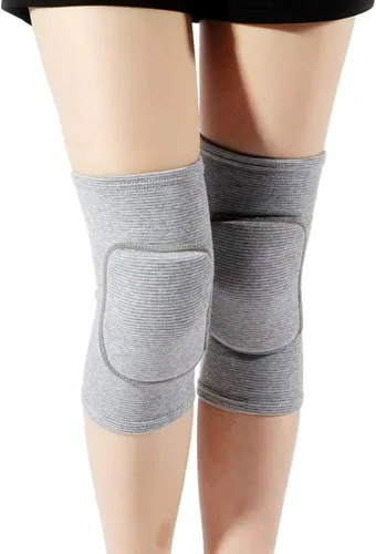 Miniatura 11 de Rodilleras de voleibol para bailarines, rodilleras suaves y transpirables para hombres, mujeres, niños, rodilleras protectoras para voleibol, Negro