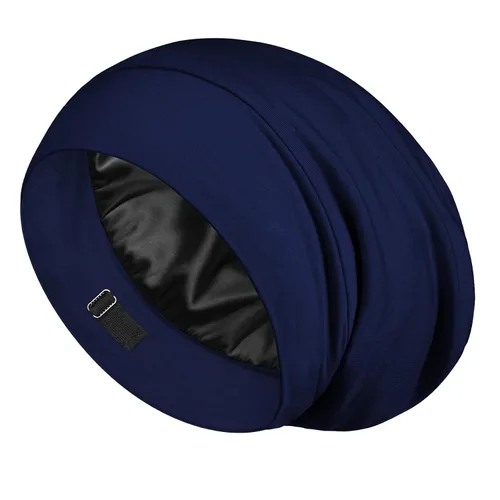 Miniatura 11 de LULUSILK Gorro de Dormir con Forro de Seda de Morera, Se Acabó el Cabello Encrespado y Enredado, Envoltorio de Cabello de Seda que se Mantiene