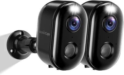 Miniatura 9 de Cámaras de seguridad inalámbricas para exteriores, cámaras WiFi 2K alimentadas por batería para seguridad del hogar, visión nocturna a color, 1