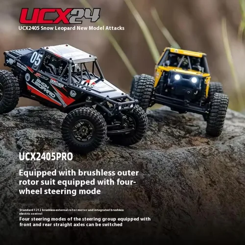 Miniatura 2 de 1/24 RC Crawler Car UDI RC UCX2405PRO 4wd Mini Climb Racing Motor sin escobillas 4 ruedas Dirección 3 velocidades Transmisión RTR Juguete (negro)