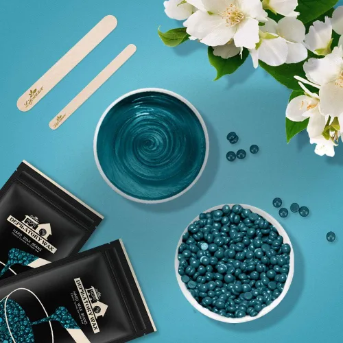 Miniatura 5 de Lifestance Kit de depilación para mujeres y hombres - Calentador digital L3 Amethyst Trace, forro de silicona para recipiente de cera, depilación